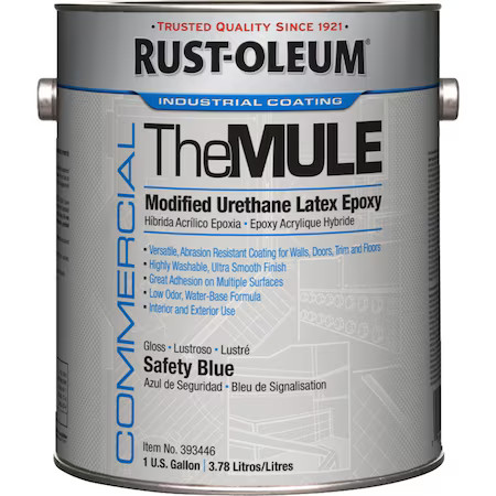 Rust-Oleum 393446 Epoxy Coating, Safety Blue, Gloss