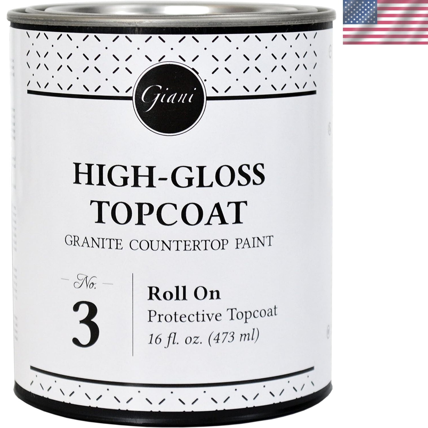 Low Odor Water-Based Acrylic Topcoat for Durable Countertop Protection – 16 oz