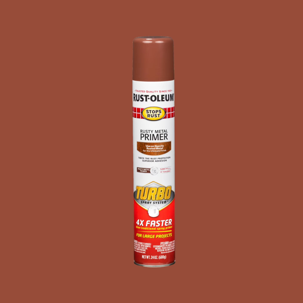 Rusty Metal Red, Rust-Oleum Stops Rust Primer Turbo Spray Paint, 24 oz (3 Pack)