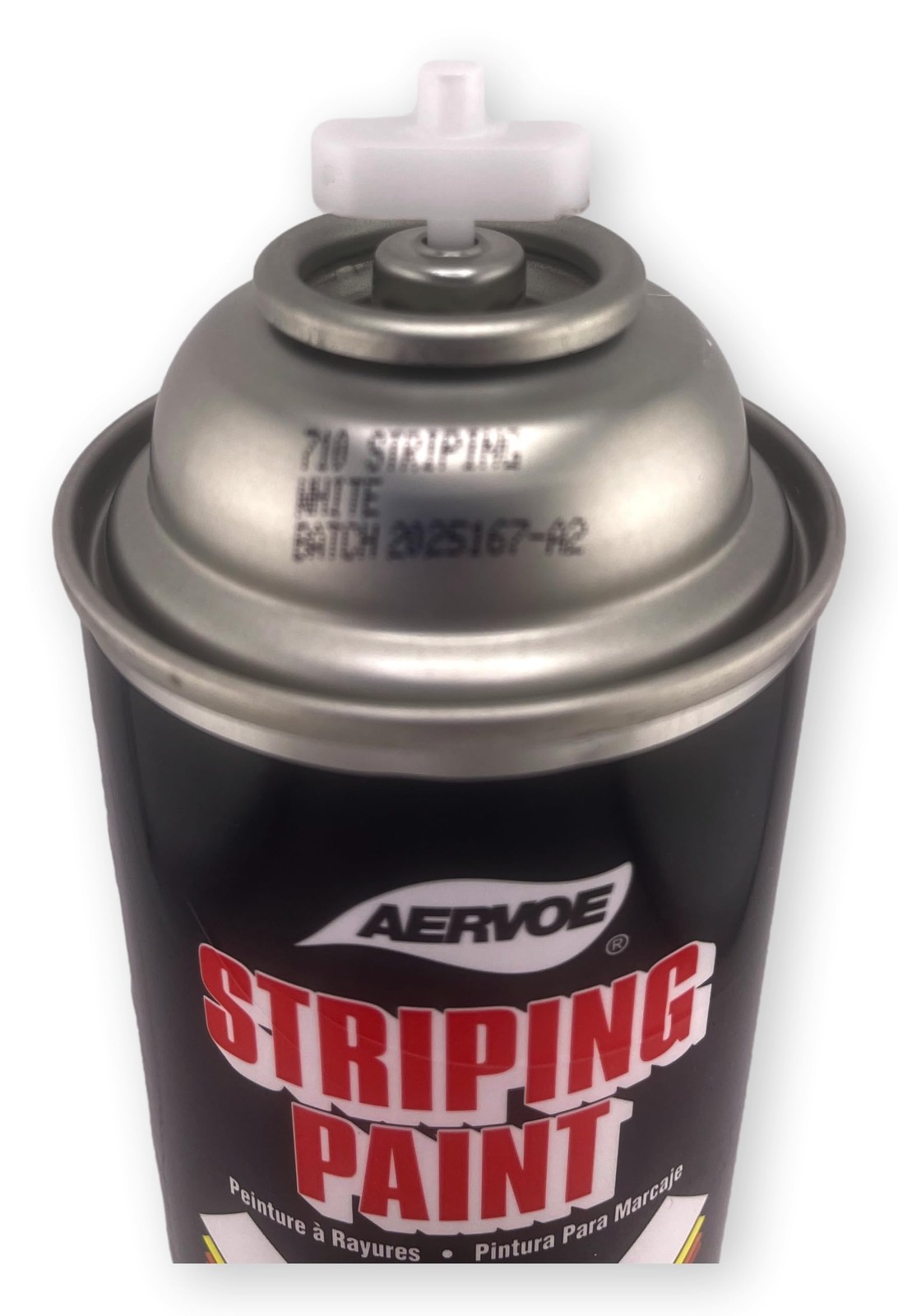 710 Striping Paint, White, Solvent-Based, 4″ Wide Stripe, Fast Drying, Case o…