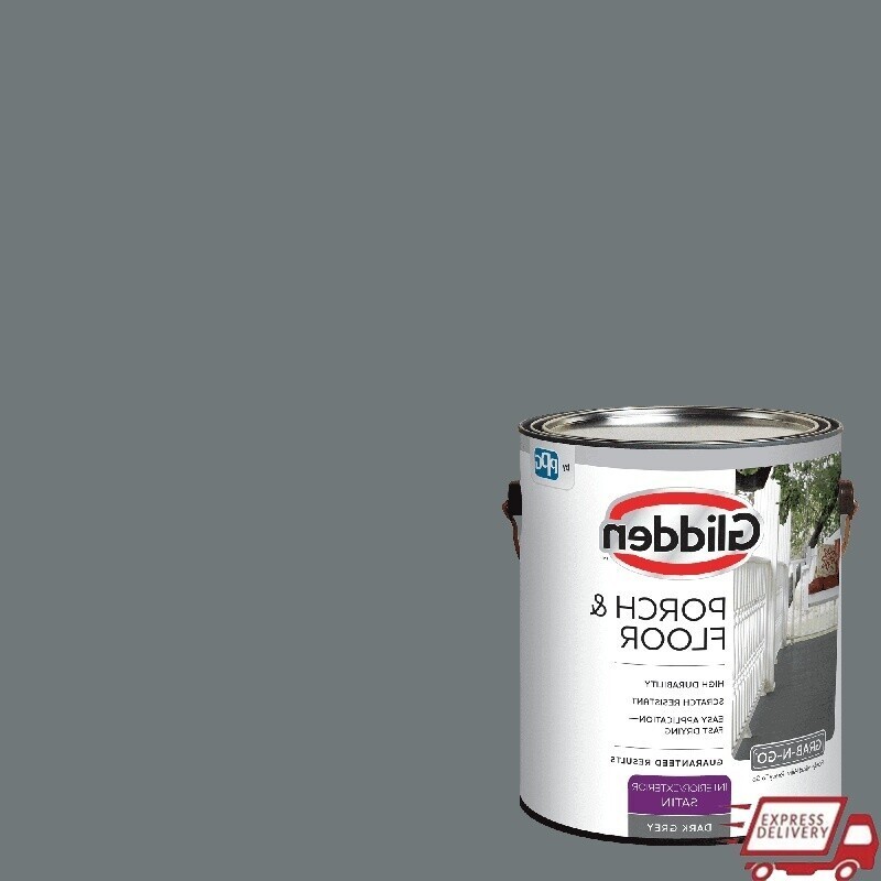 Durable Satin Interior Exterior Paint W/ Primer Wood Concrete Metal Floors New
