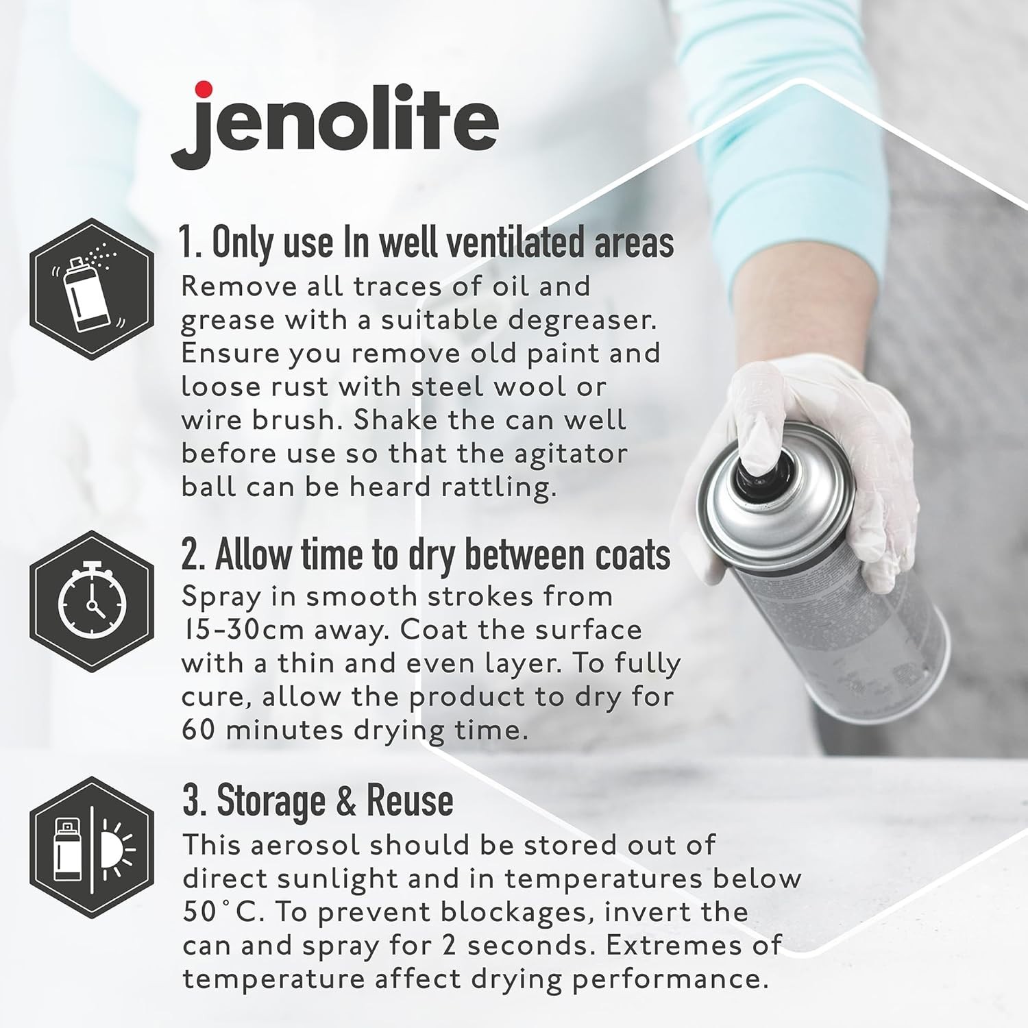 JENOLITE Chrome Spray Paint – Smooth Chrome Finish – Multi Surface Paint for Met