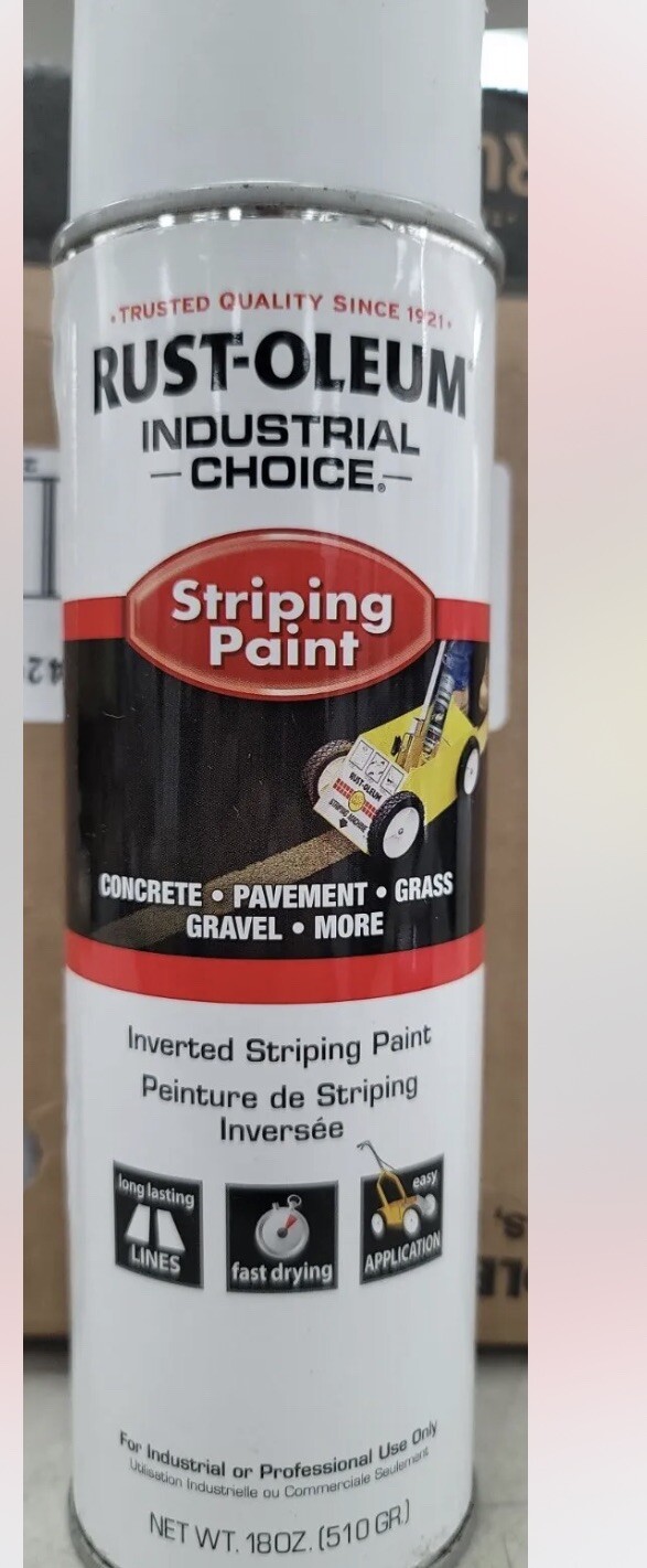 Rust-oleum 18 oz. White High Performance Inverted Striping Paint