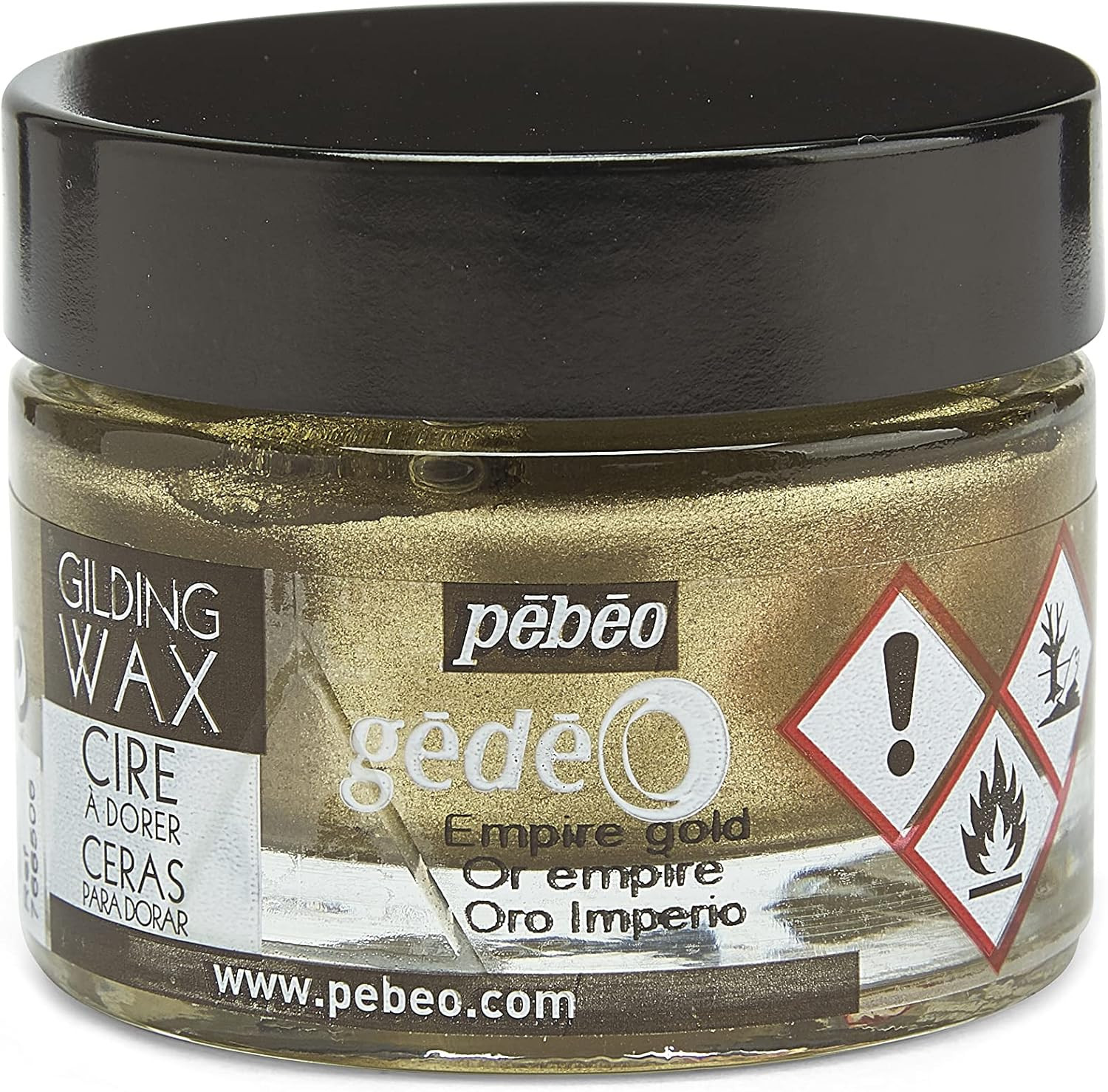 Pebeo Gilding Wax – Metallic Gilders Paste – Antiquing Wax for Furniture – Plast
