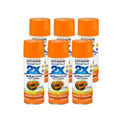 Rust-Oleum 249095 Painter’s Touch 2X Ultra Cover 12Oz Gloss Real Orange (12Pack)