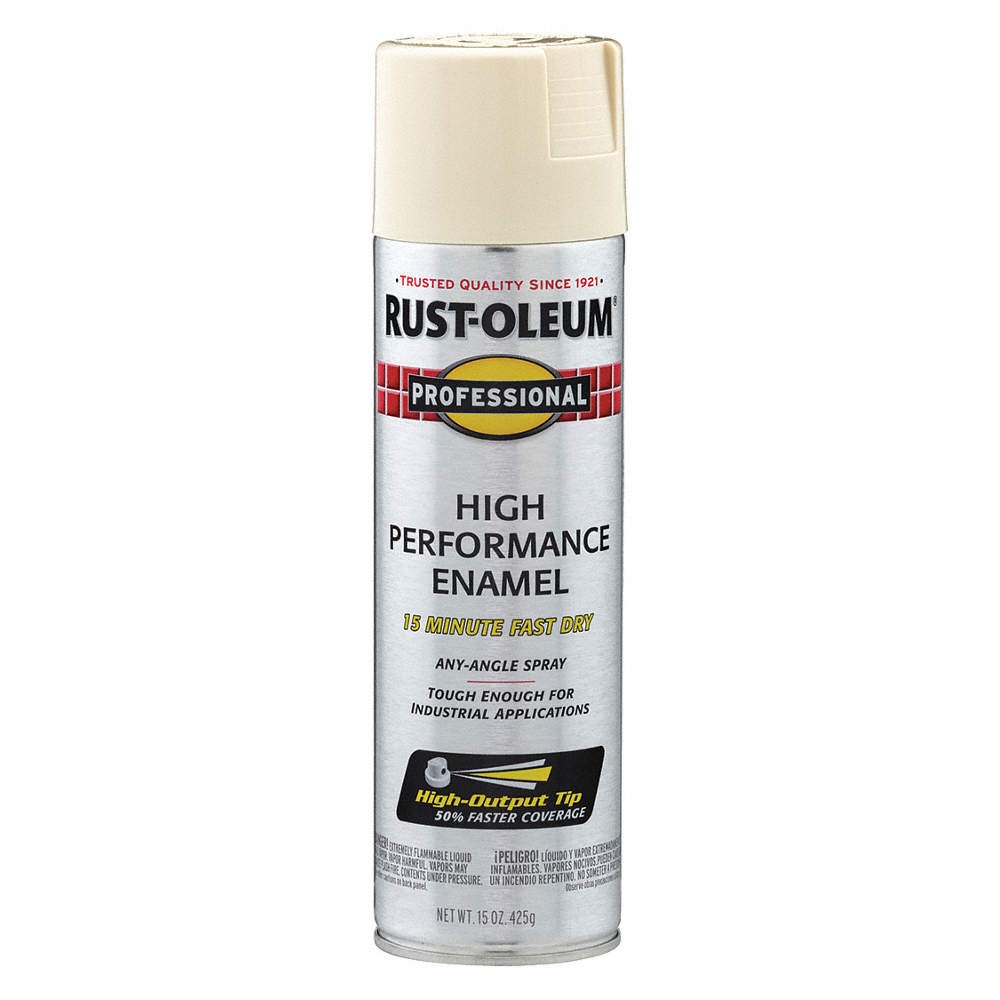RUST-OLEUM 490T10 PK 6 Rust Preventative Spray Paint,Almond 490T10