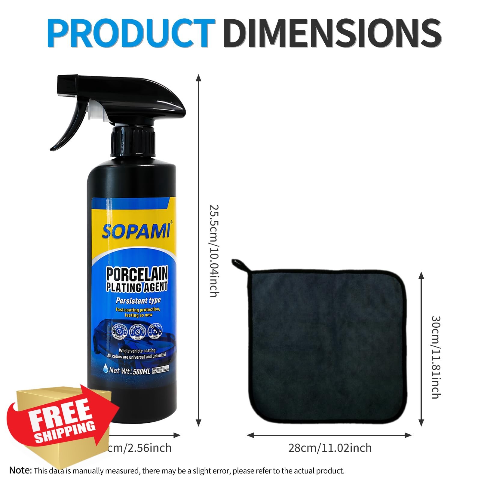 SOPAMI Car Coating Spray 3-Pack 16.9oz
