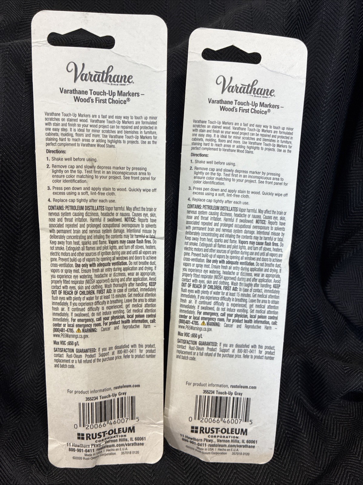 (2pack)Varathane Wood Stain Touch-Up Marker For Grey