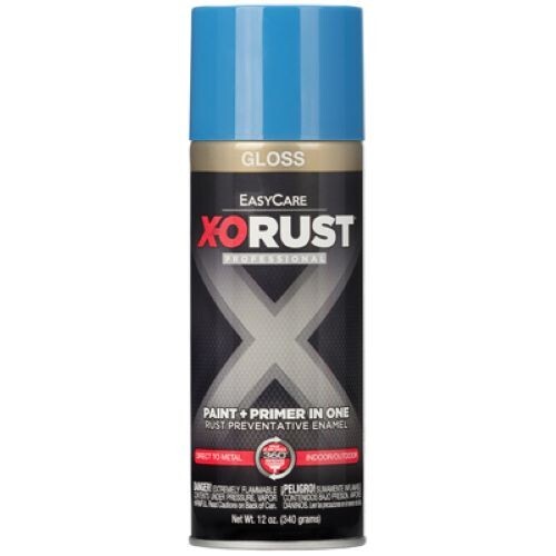 X-O Rust XOP46-AER 12 oz Can of EasyCare Gloss Safety Blue Spray Paint