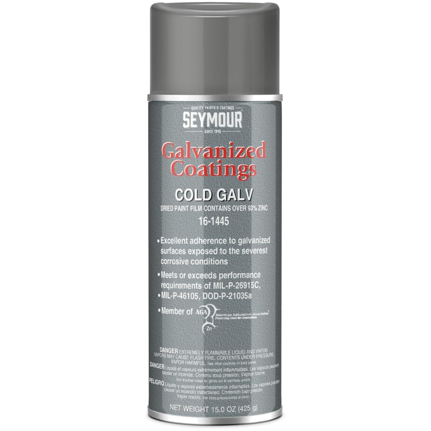 16-1445 Cold Galvanized Primer Spray Paint 15oz – Crack Resistant Coating