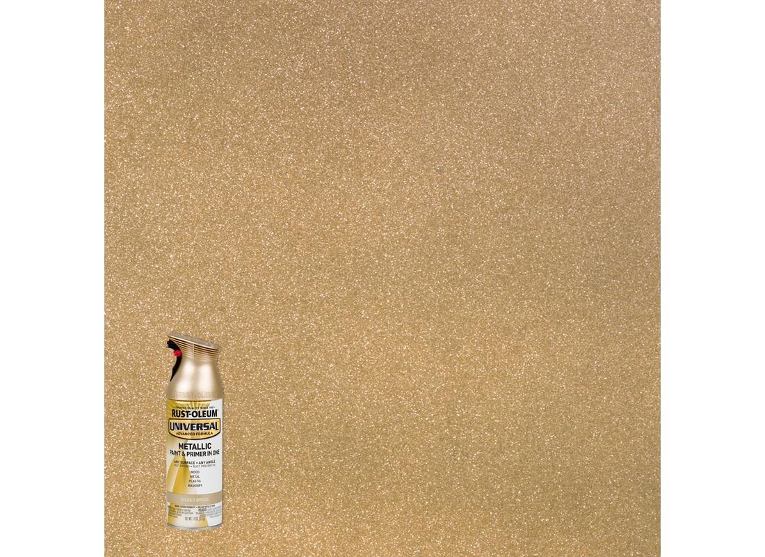 Universal All Surface Metallic Spray Paint, Gilded Brass
