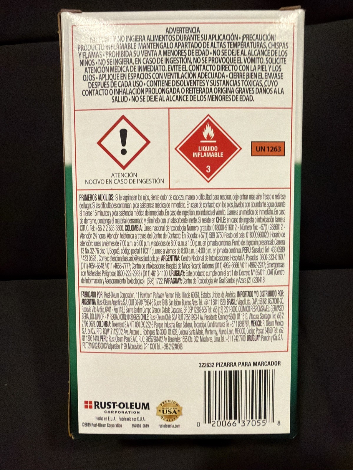 Rust Oleum Dry Erase ( Whiteboard / marker board surface)