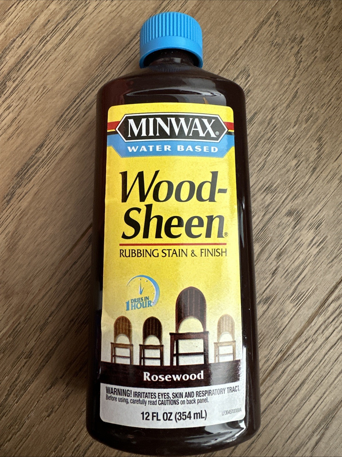 Minwax Wood-Sheen Rubbing Stain & Finish Rosewood Water Based 12 OZ – Light Blue
