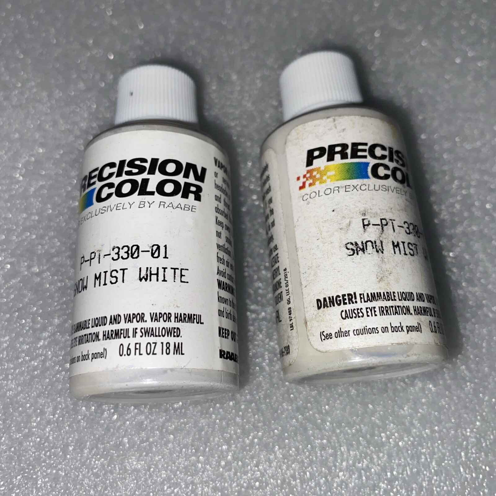 Precision Colors Touch-up Paint – 0.6oz. Snow Mist White Windows Doors 2 X New