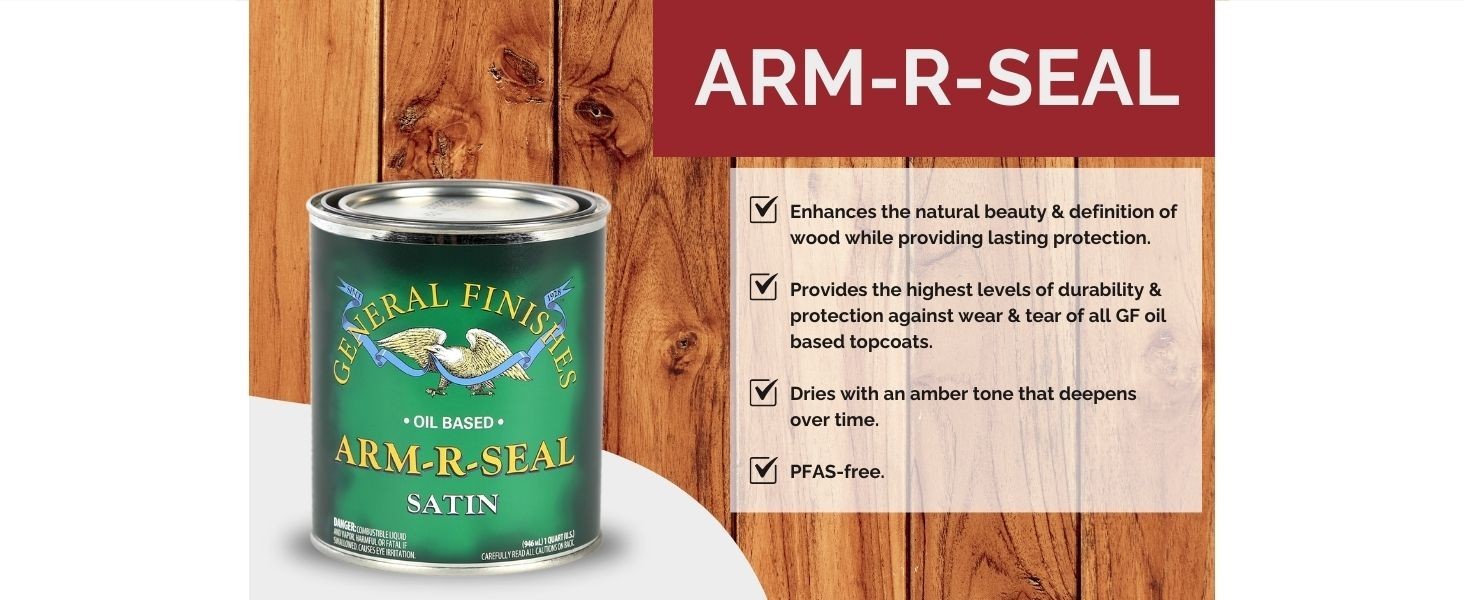 General Finishes Arm-R-Seal Oil Based Topcoat, 1 Gallon, Gloss