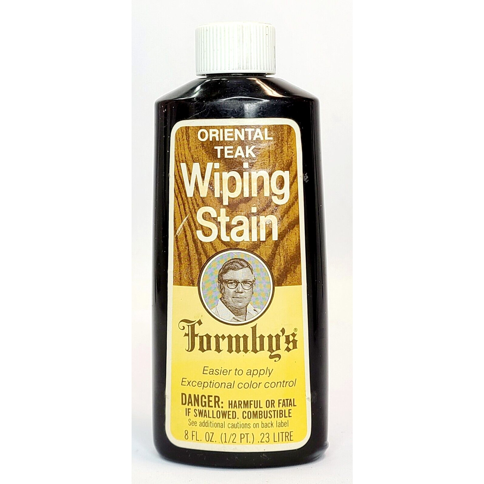 Jelled Wiping Stain, Oriental Teak, Full Bottle 8 OZ. Discontinued, NOS