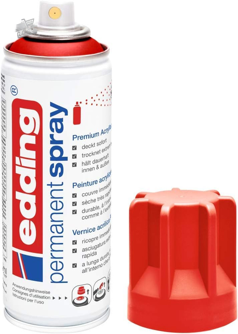 Matte Red Spray Paint 200ml Professional Acrylic Enamel Wood Metal Glass