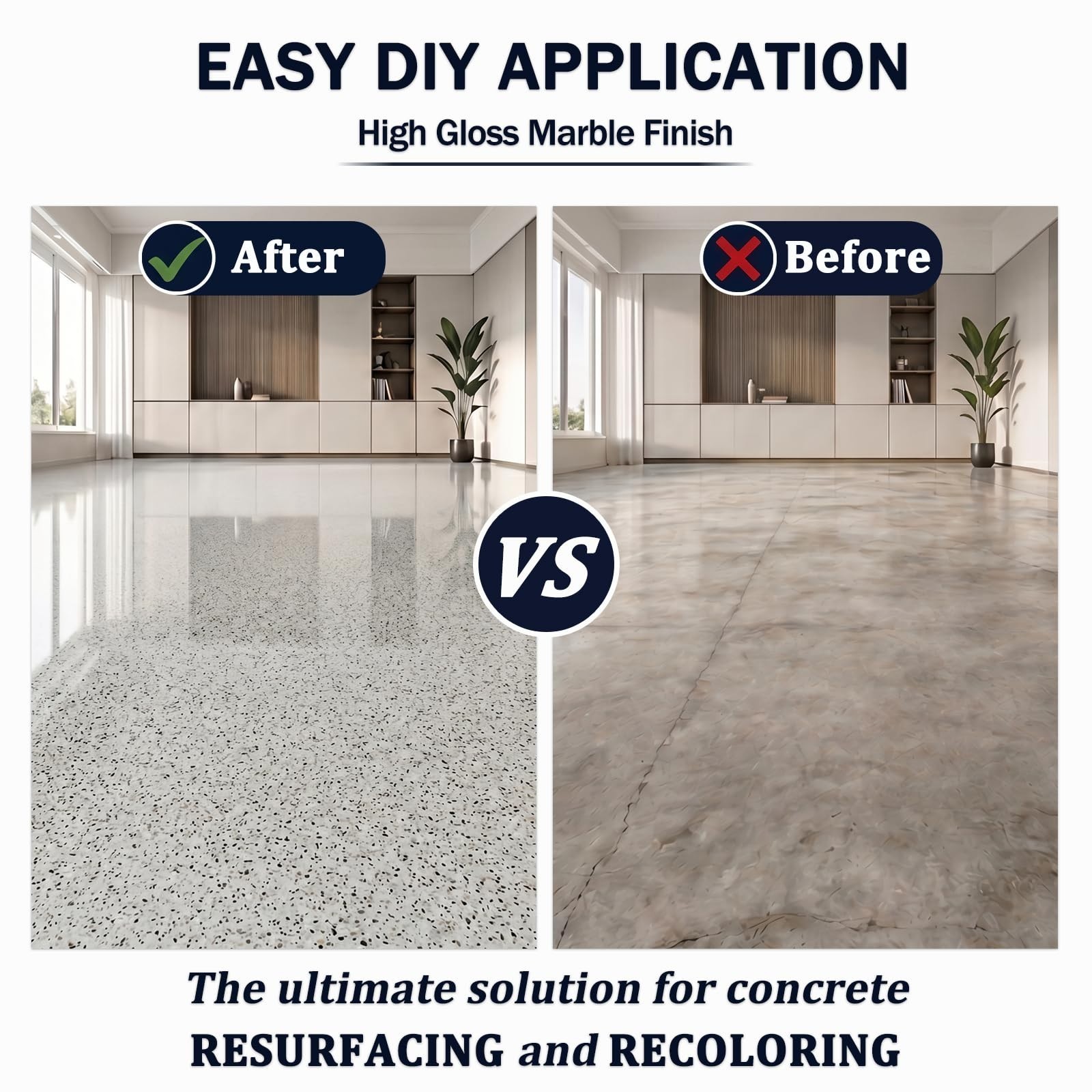 Colored Epoxy Floor Paint for Concrete – Self-Leveling, High-Gloss, Non-Slip, Ma