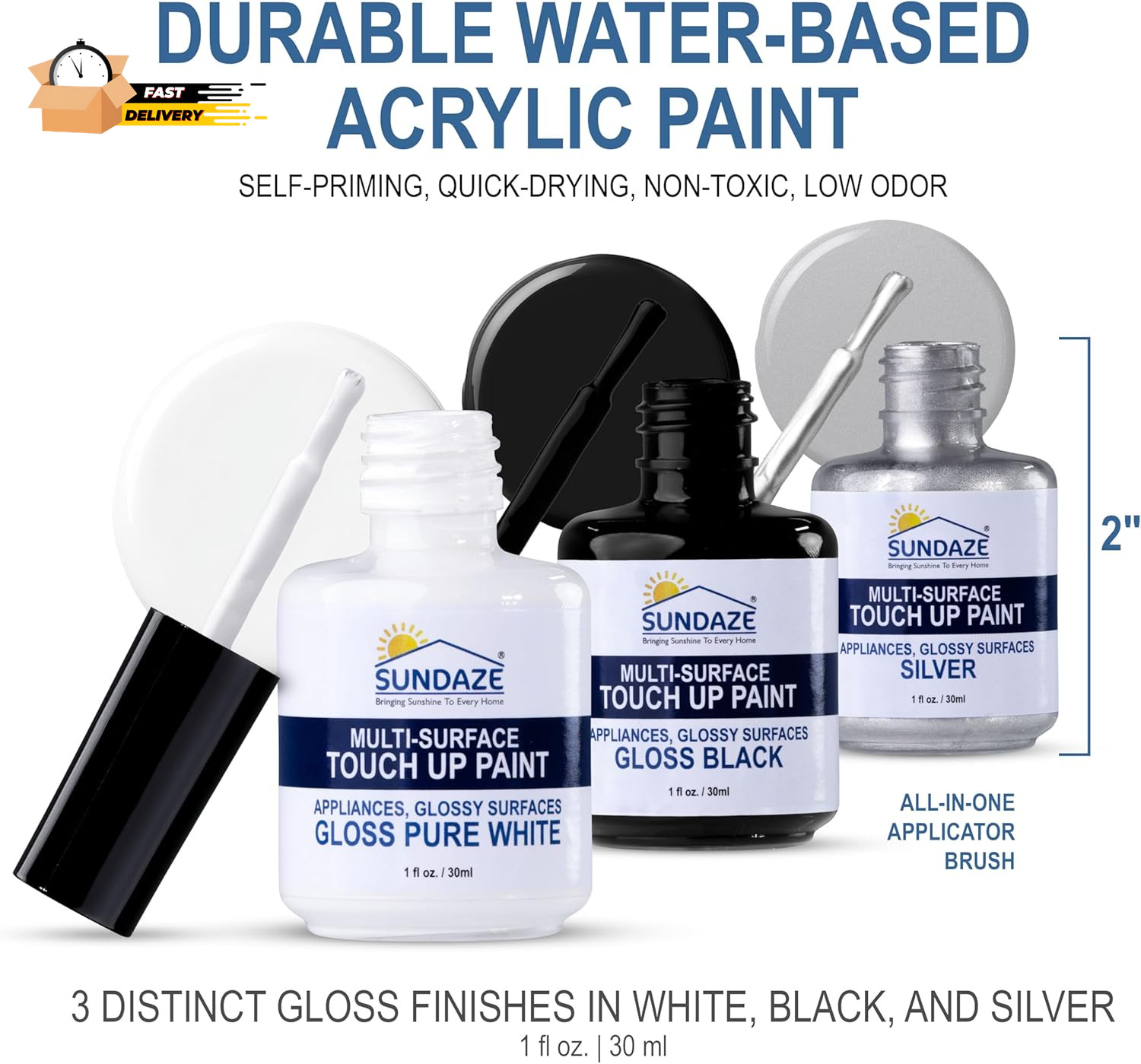 Gloss Appliance Touch-Up Paint Pen Kit – Stove, Refrigerator, Washer, D