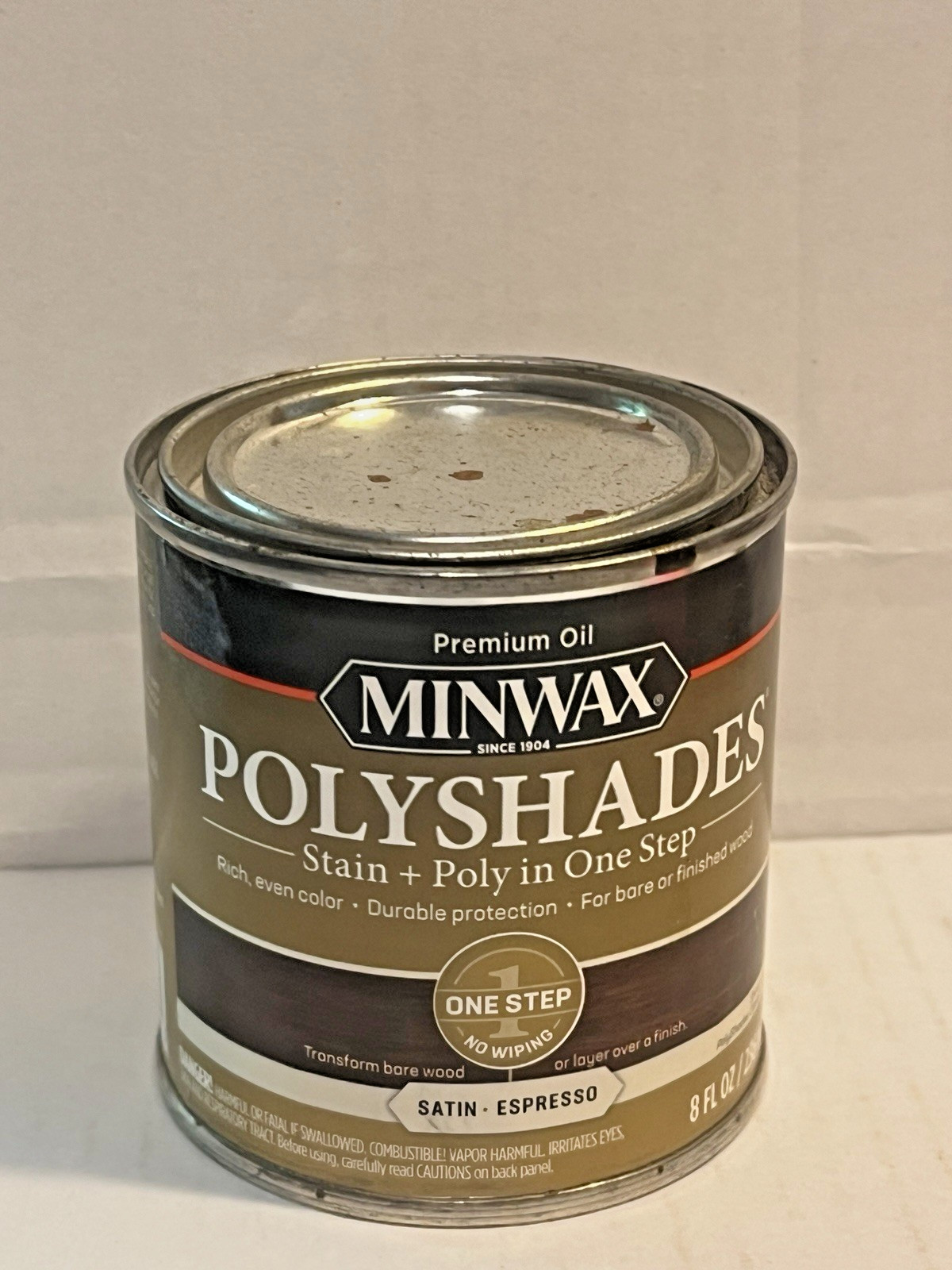 Minwax PolyShades “Satin Expresso” 1 Step Stain & Poly, 8 oz