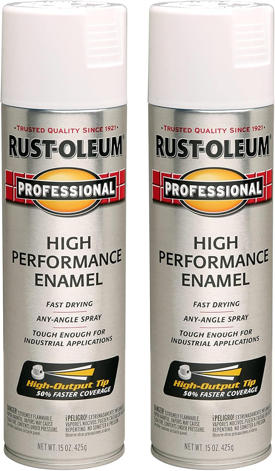 7578838-6PK Professional High Performance Enamel Spray Paint, 15 Oz, Flat Black,