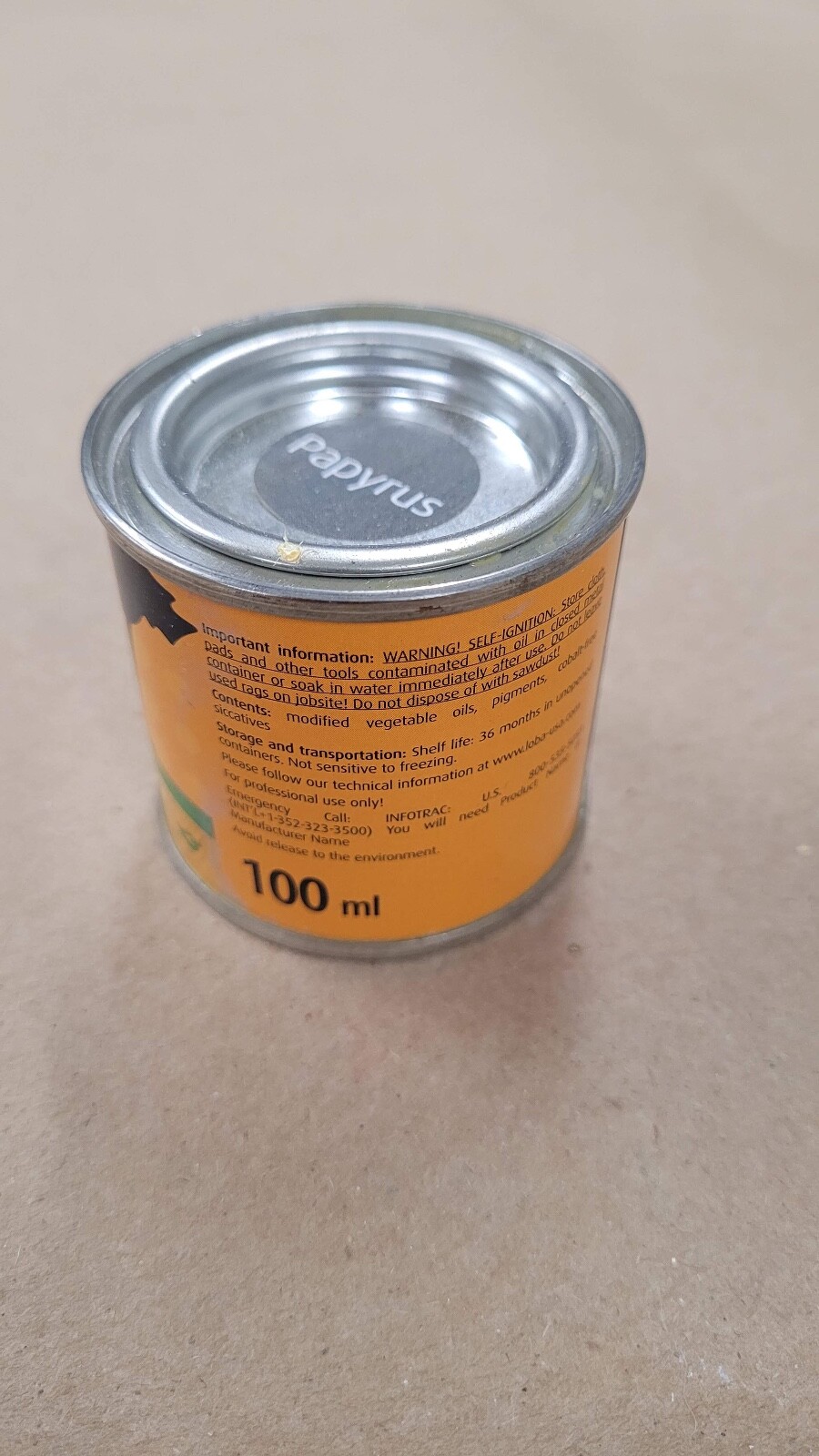 Loba HS 2K Impact Oil Sample 100ml (Papyrus)