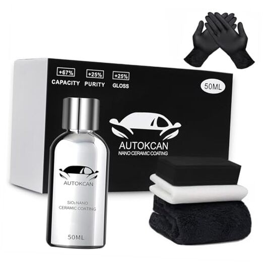 10H Nano Ceramic Coating for Cars, 50ML High Gloss Anti-Scratch SiO2 Ceramic
