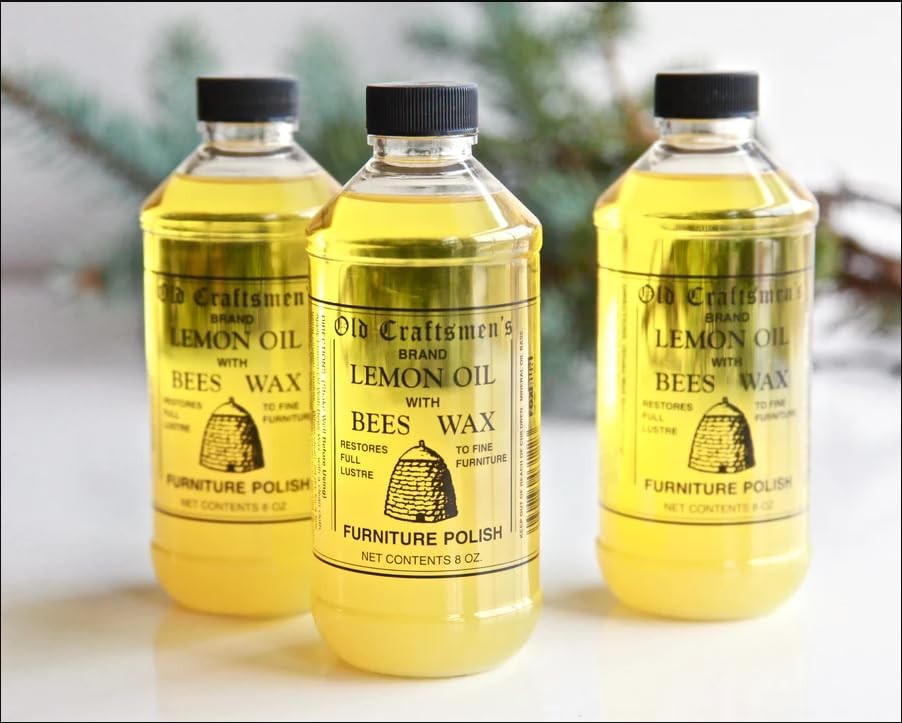 Lemon Oil Beeswax Wood Furniture Polish – 8oz Natural Cleaner & Conditioner