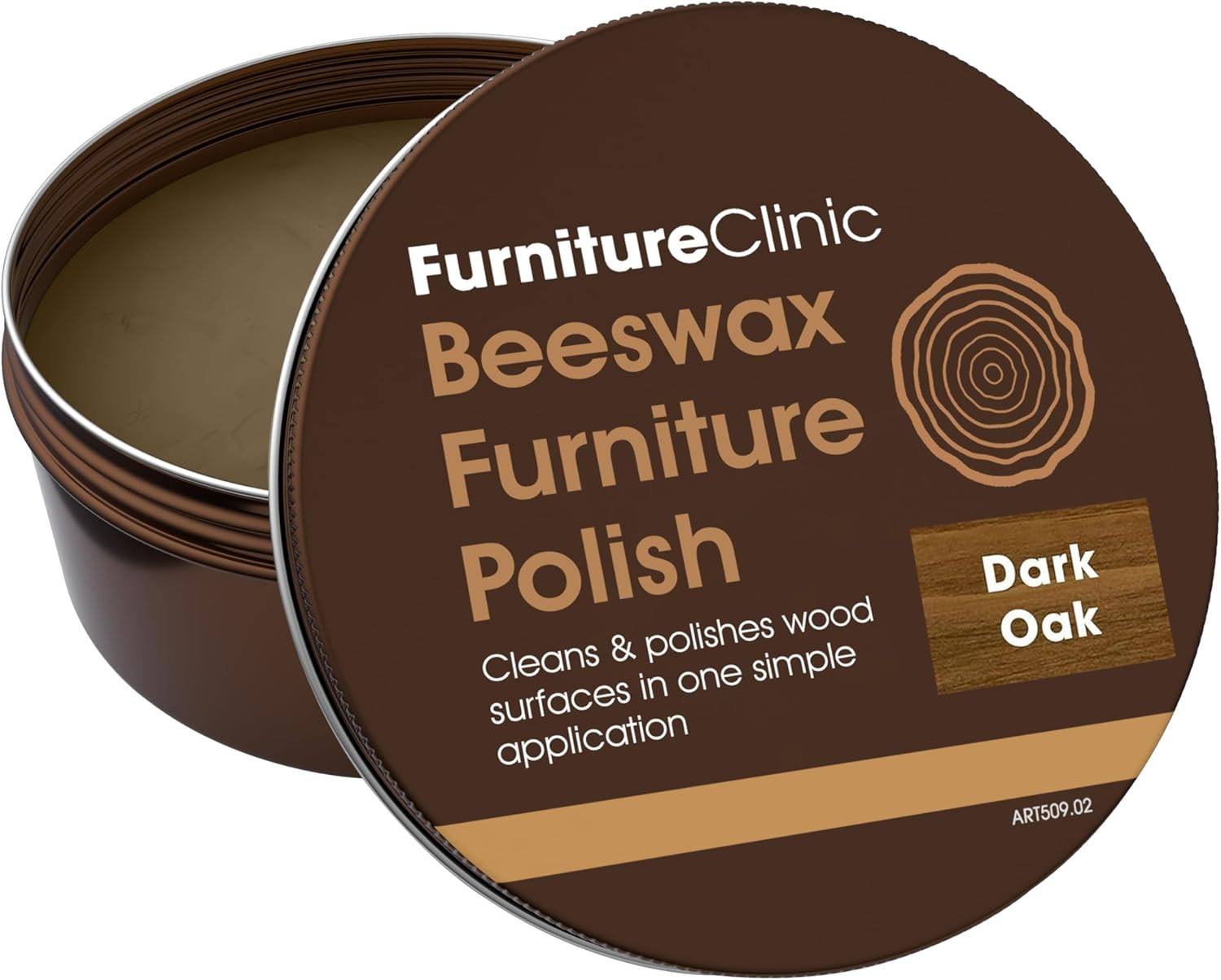 Premium Dark Oak Beeswax Polish (6.8Oz/200Ml) | Condition, Restore, Protect, & W