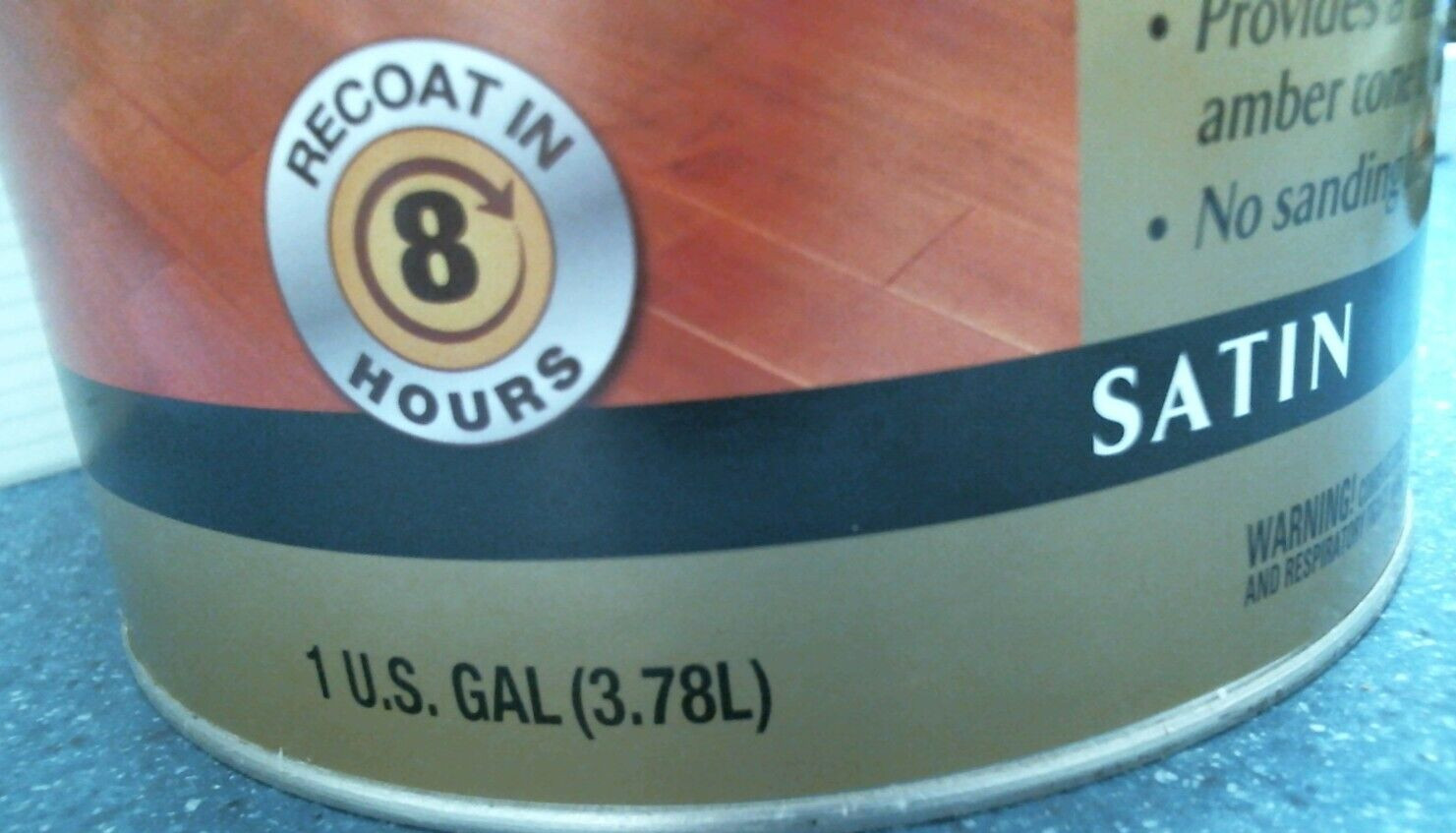 Minwax Polyurethane For Floors 350 V.O.C. SATIN 1 Gal. (13025) FS