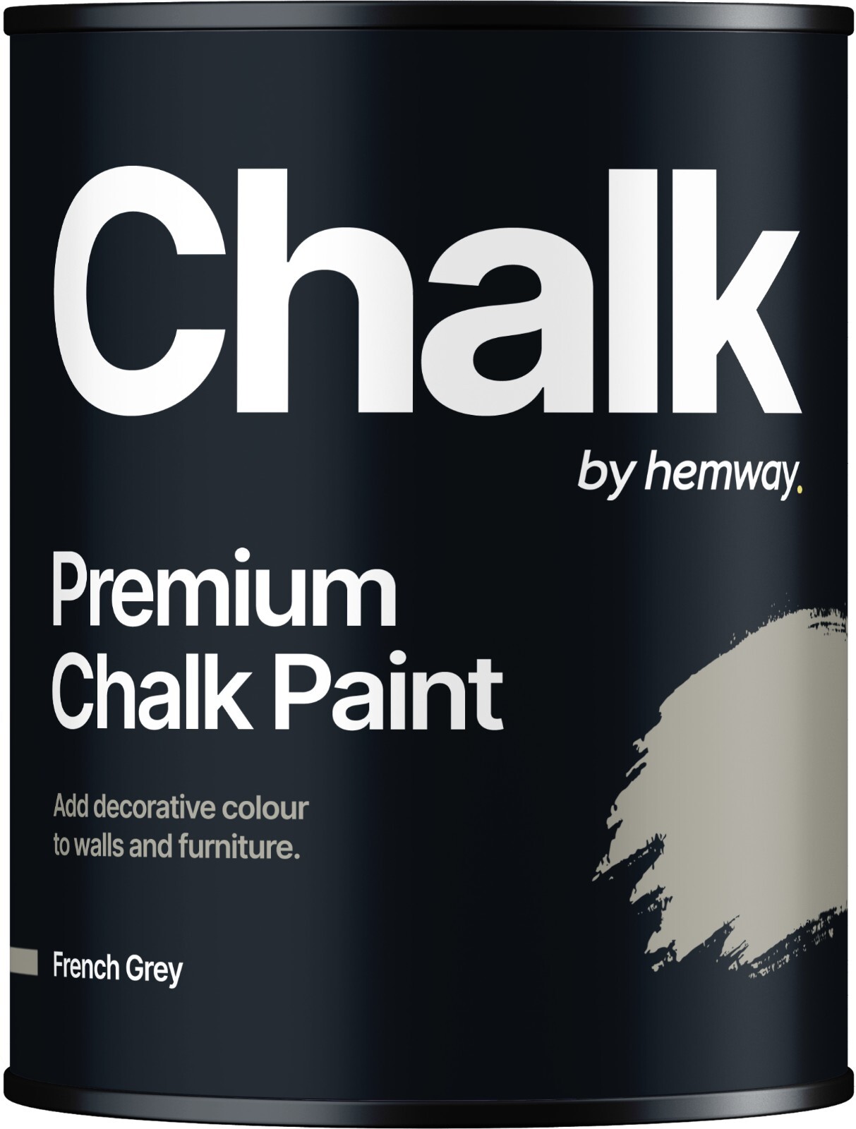 Hemway Chalk Paint French Grey Matt Wall Furniture Shabby Chic Vintage 1L
