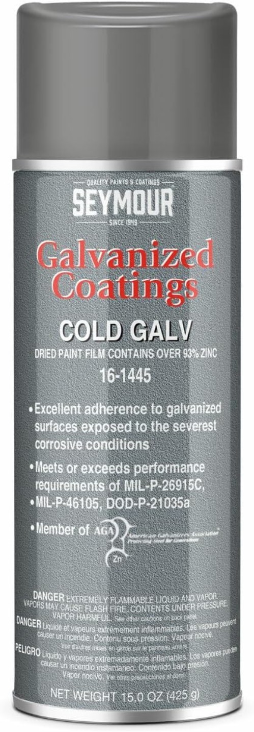 16-1445 Cold Galvanized Primer Spray Paint 15oz – Crack Resistant Coating