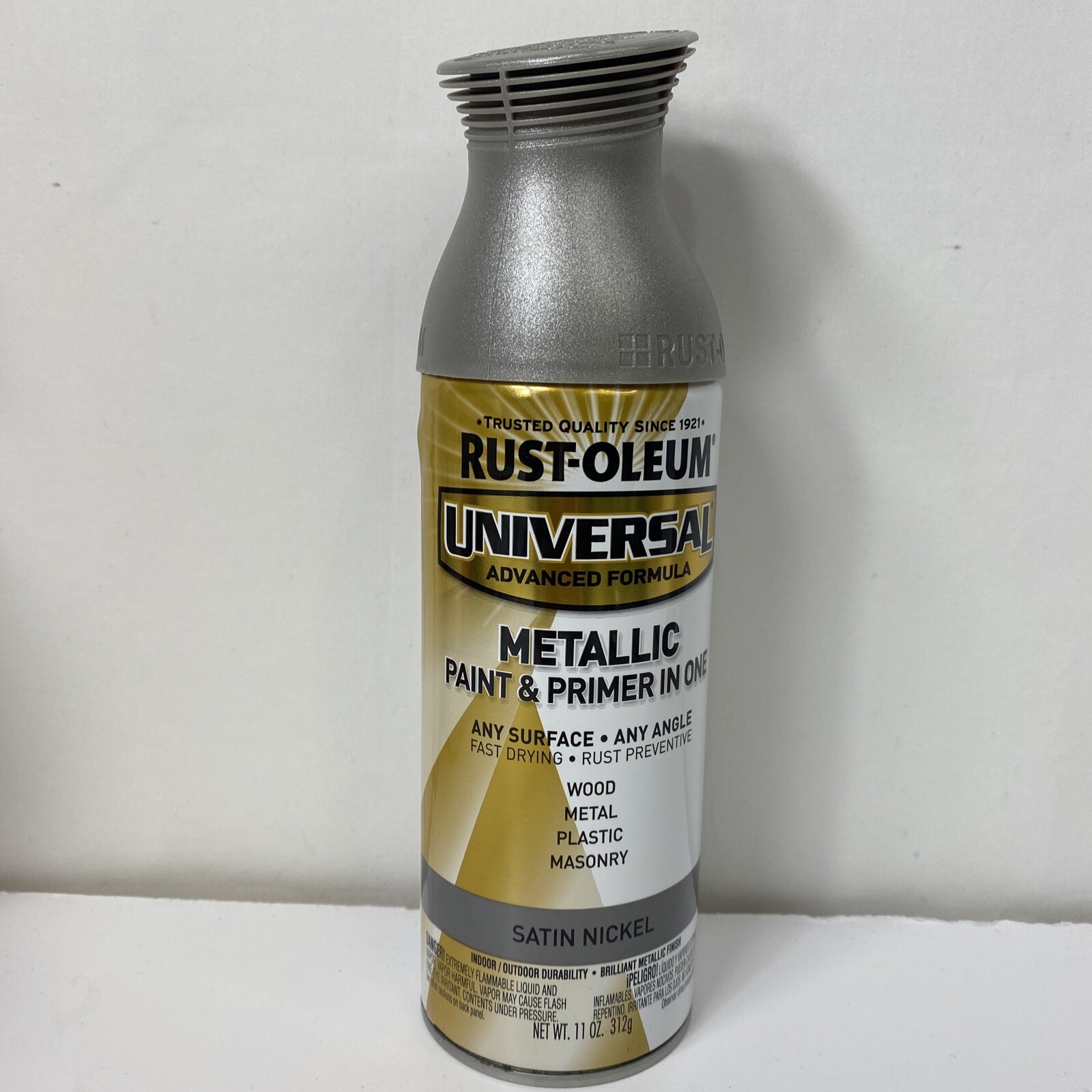Rust-Oleum Metallic Satin Nickel Spray Paint & Primer In One 11oz