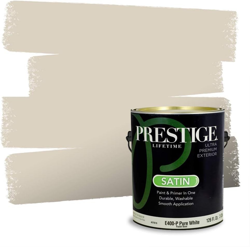 Exterior Paint & Primer in One – Satin, 1 Gal, Low VOC, High Hide, Weatherproof