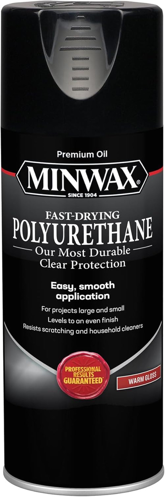 Fast Drying Polyurethane Spray, Protective Wood Finish, Clear/Warm Gloss, 11.5 O