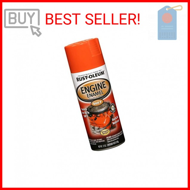 Rust-Oleum 248941 Engine Enamel Spray Paint, 12 oz, Chevy Orange