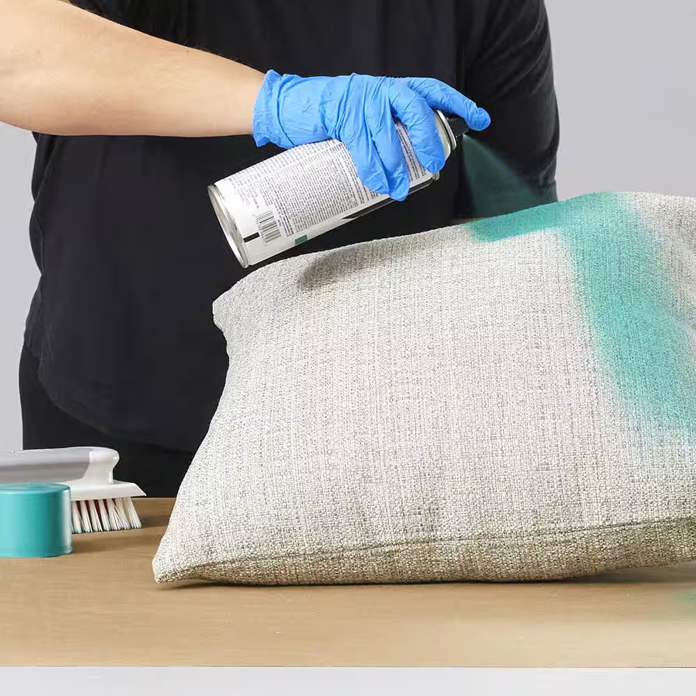 12 Oz. Satin Onyx Exterior Fabric Spray Paint and Primer