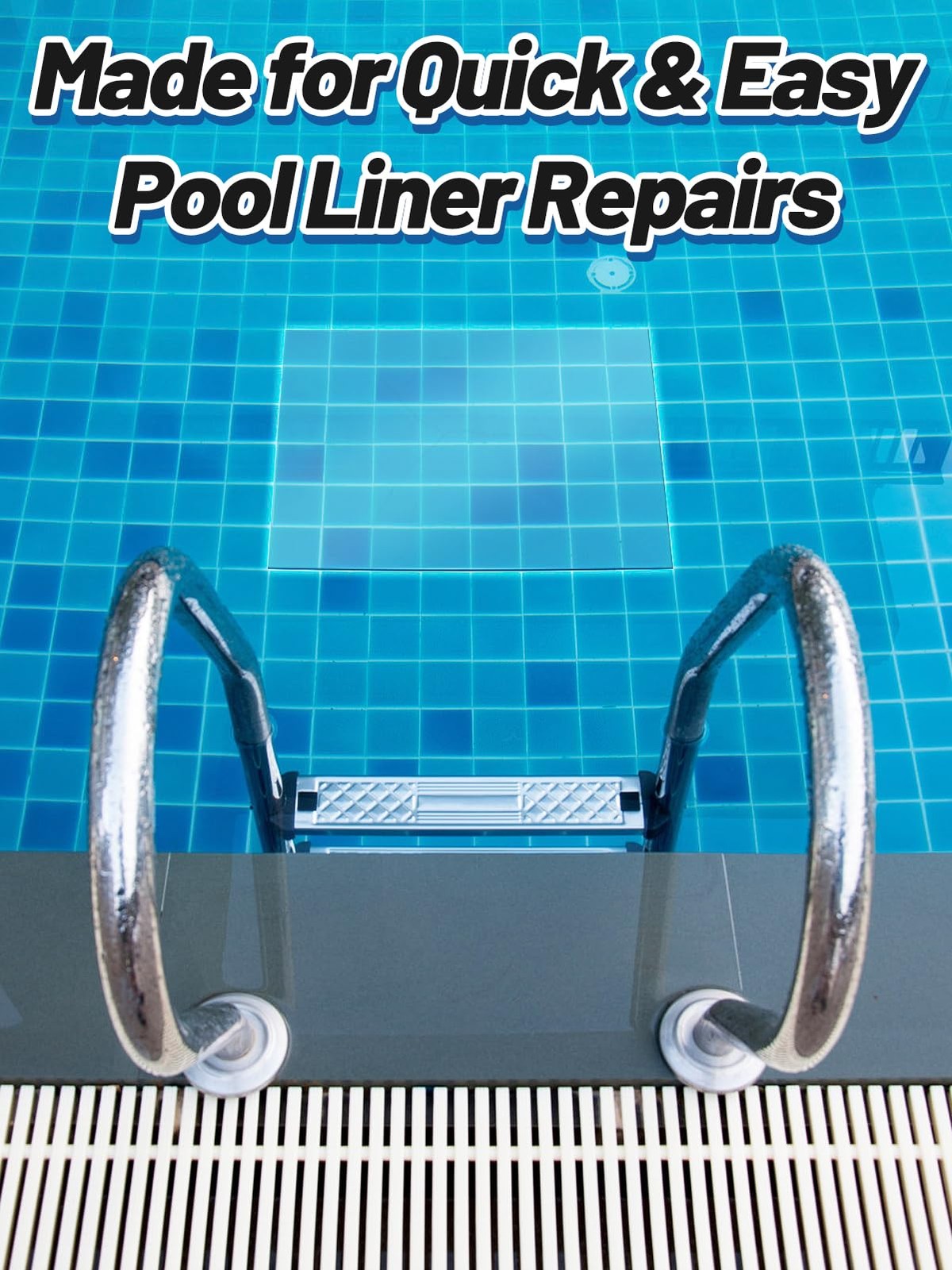 Aulock 4ft x 2.8ft Exlarge Pool Liner Repair Patch – Self-Adhesive Clear