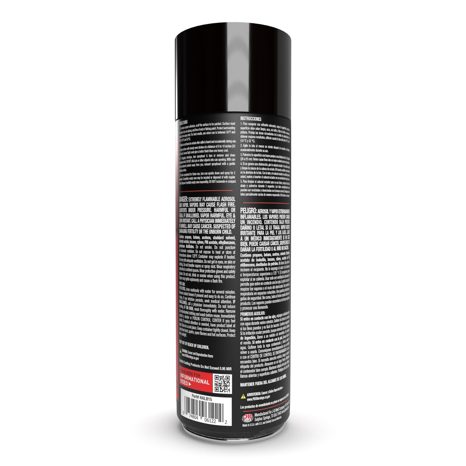 Herculiner Aerosol Spray Truck Bed Liner, 15 Ounce Spray Can, Black, Textured…