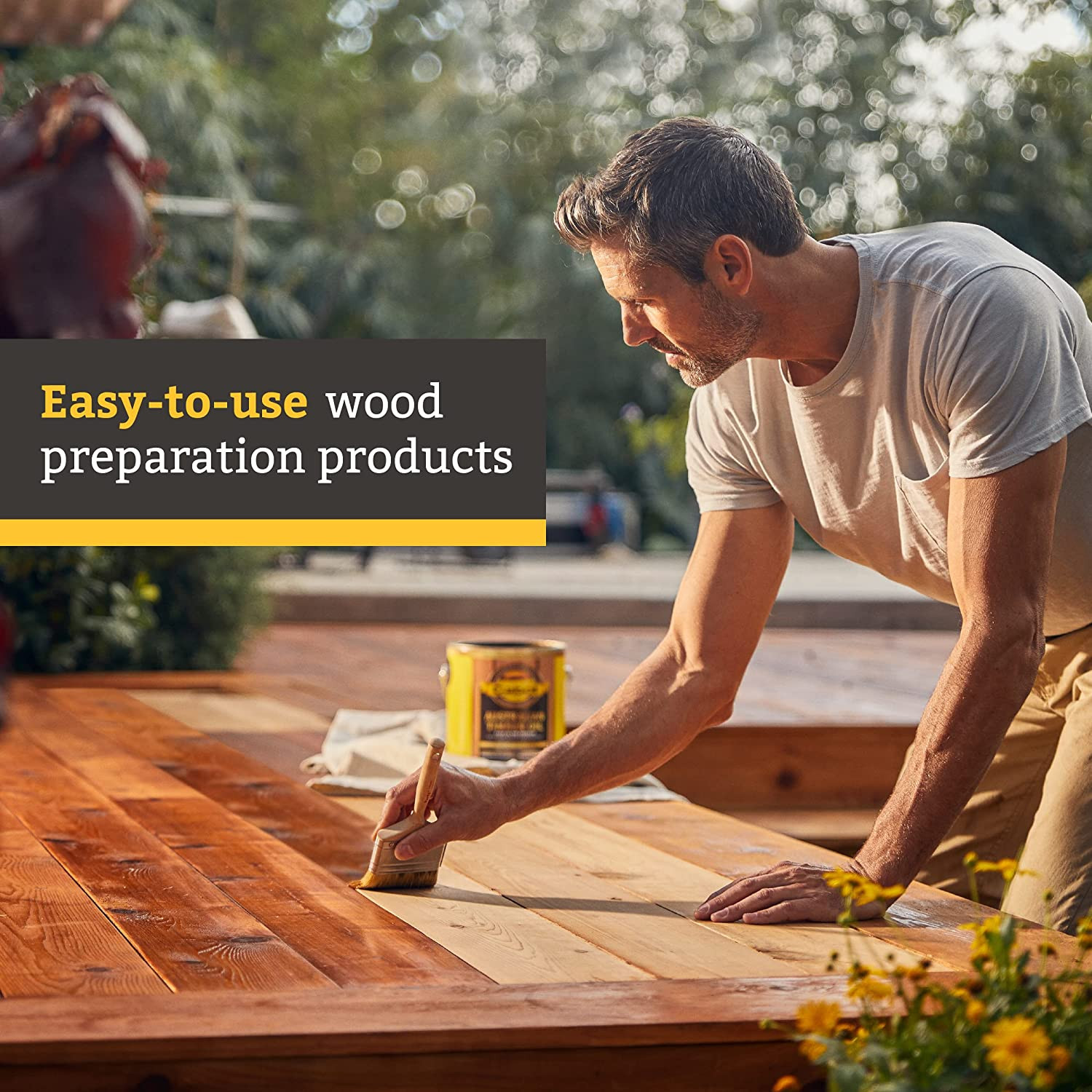Wood Toned Stain + Sealer, Low VOC Exterior Natural Wood Stain, Heartwood, Gallo