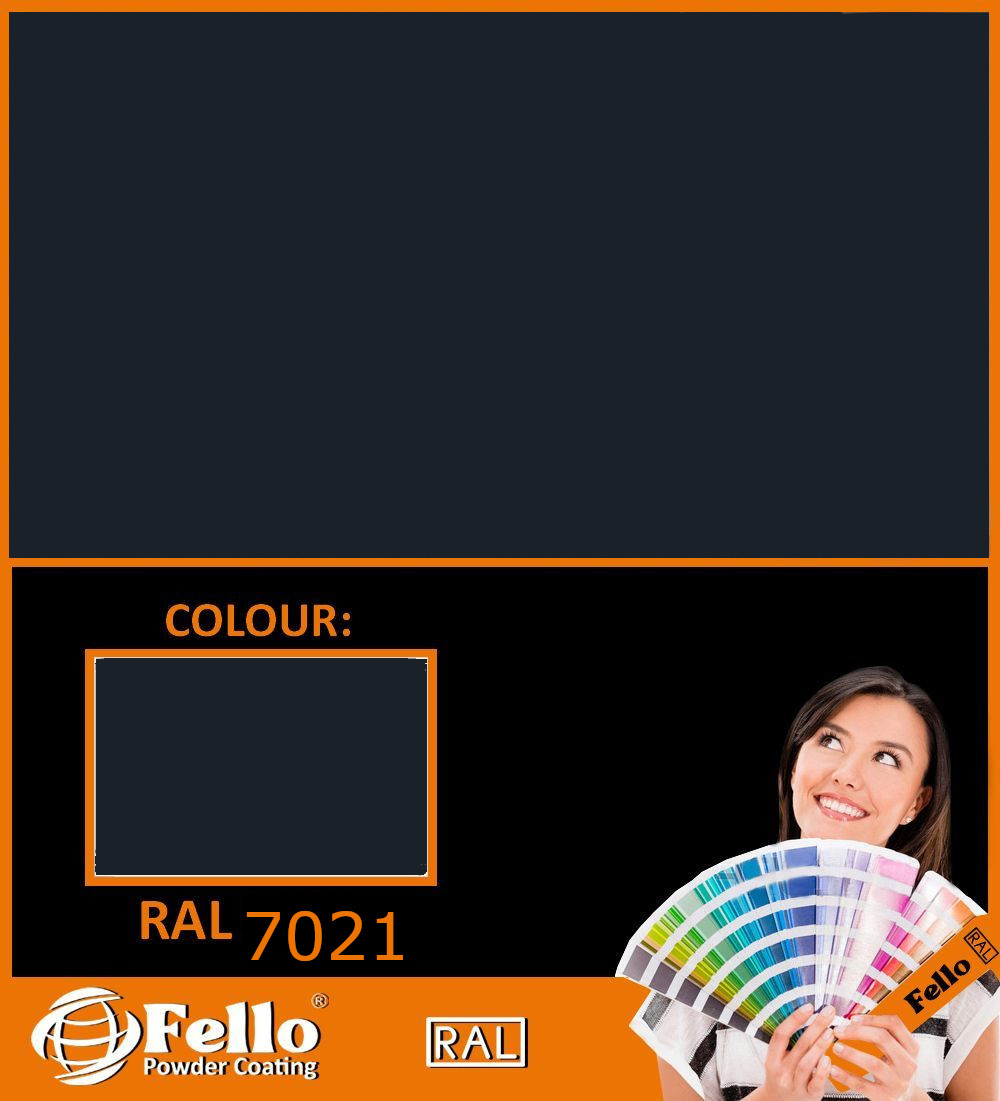 FELLO powder coating – RAL 7021 black grey fine structure 5KG