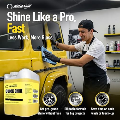 QUICK SHINE Quick Detail Spray 1 Gallon – Waterless 128 Fl Oz (Pack of 1)