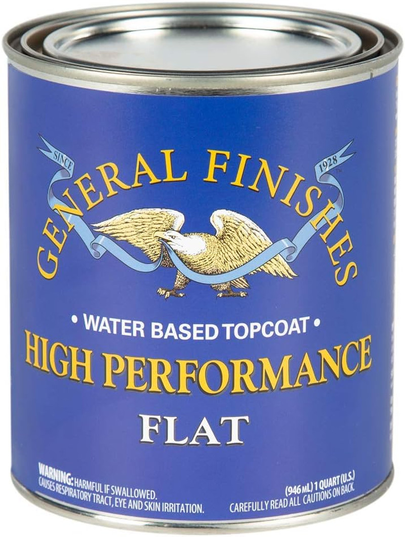 High Performance Water Based Topcoat, 1 Quart, Flat