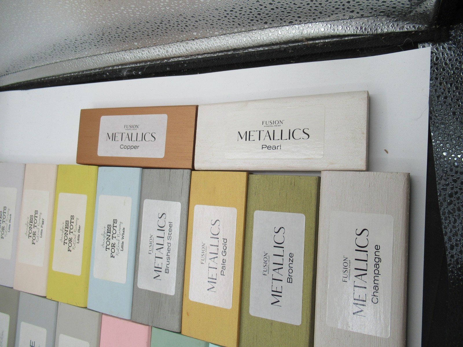 Fusion Mineral Paint Sample Blocks (Lot Of 52)