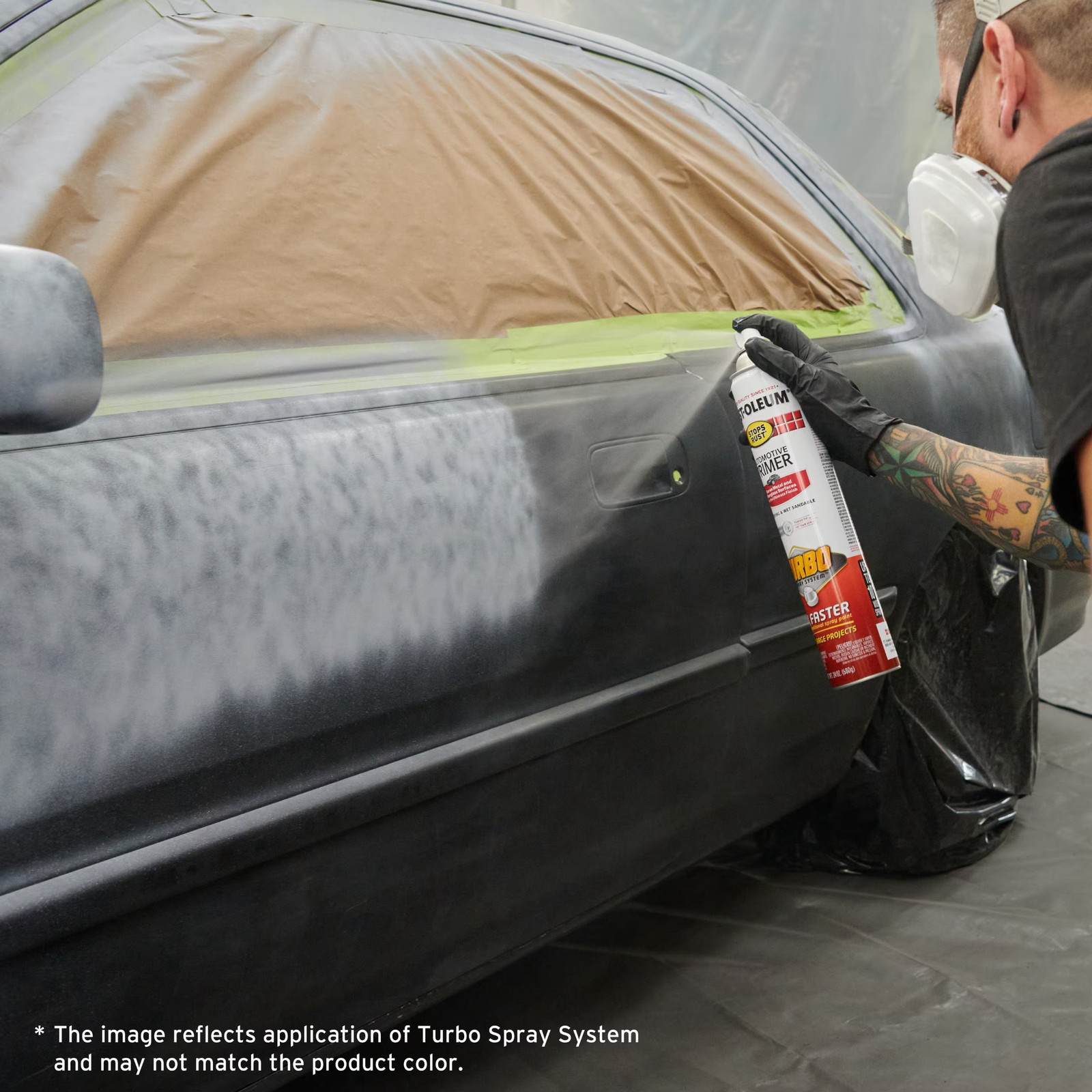 Rust-Oleum 393375 Stops Rust Turbo Gloss Spray Paint Sunrise Red 24 oz