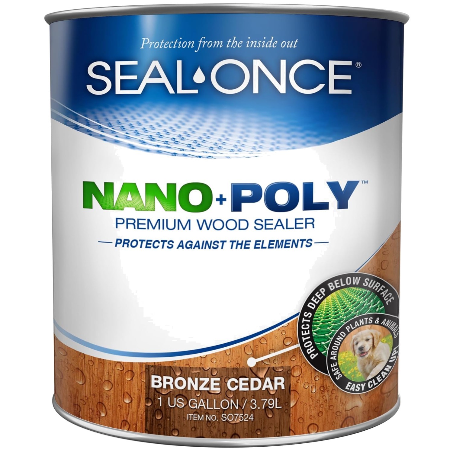 Bronze Cedar Wood Sealer 1 Gallon – Waterproof Sealant