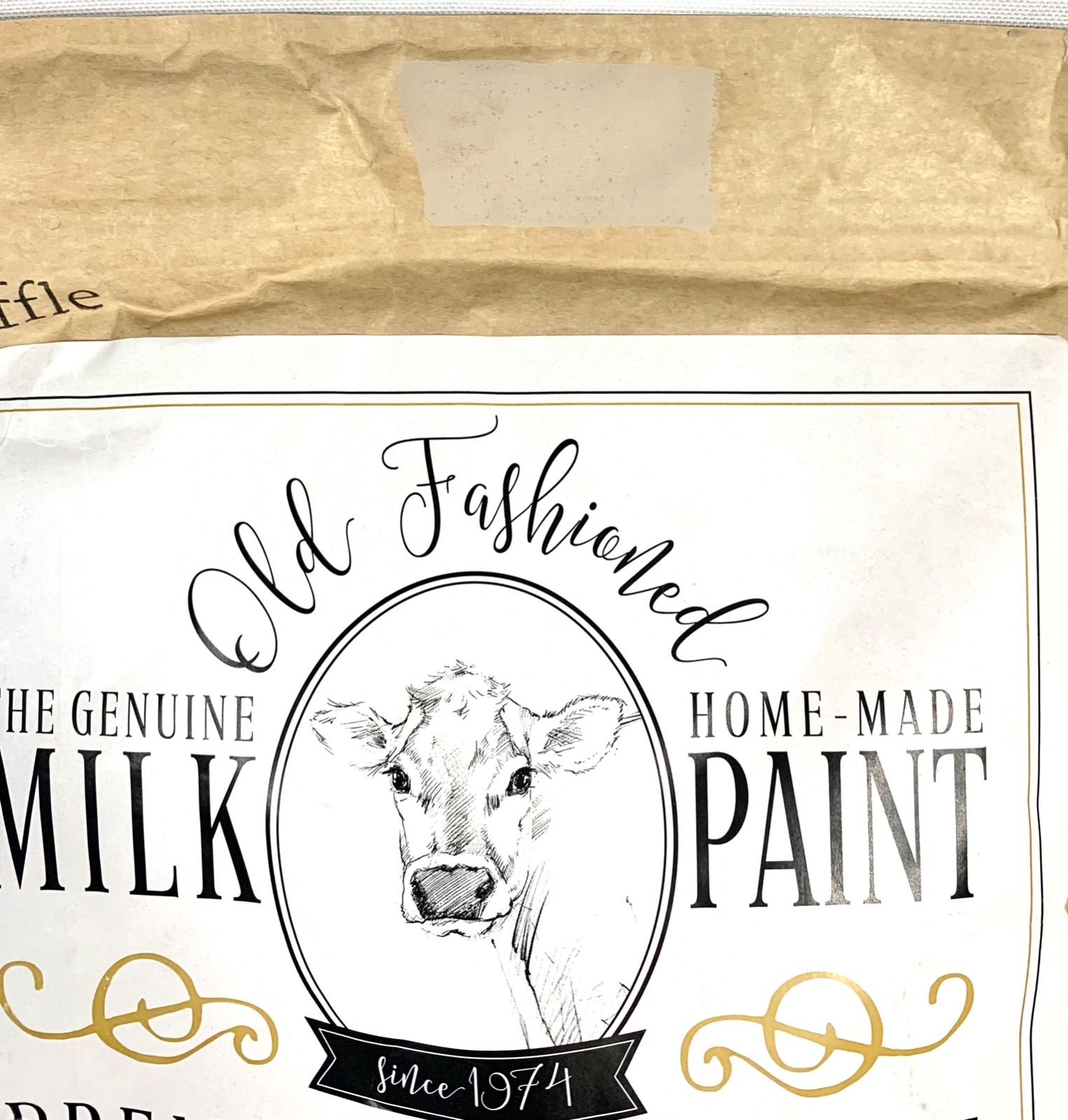 OLD FASHIONED MILK PAINT- *GALLON* -Color: TRUFFLE Beige– Packaged Powder – NEW!