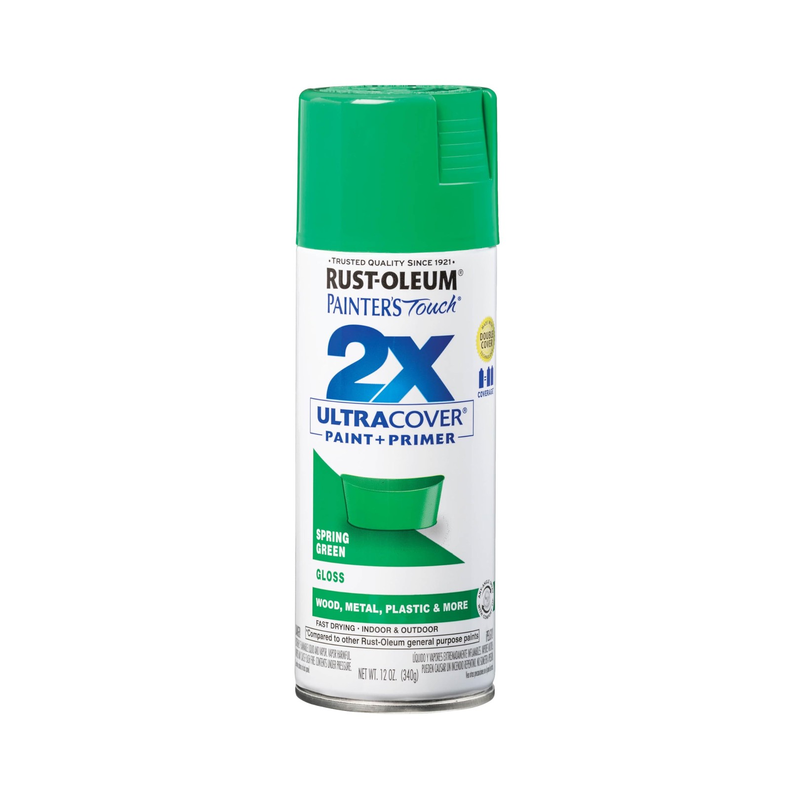 Gloss Spring Green Spray Paint 12 Ounce Oil Based Durable Finish Home Improve…