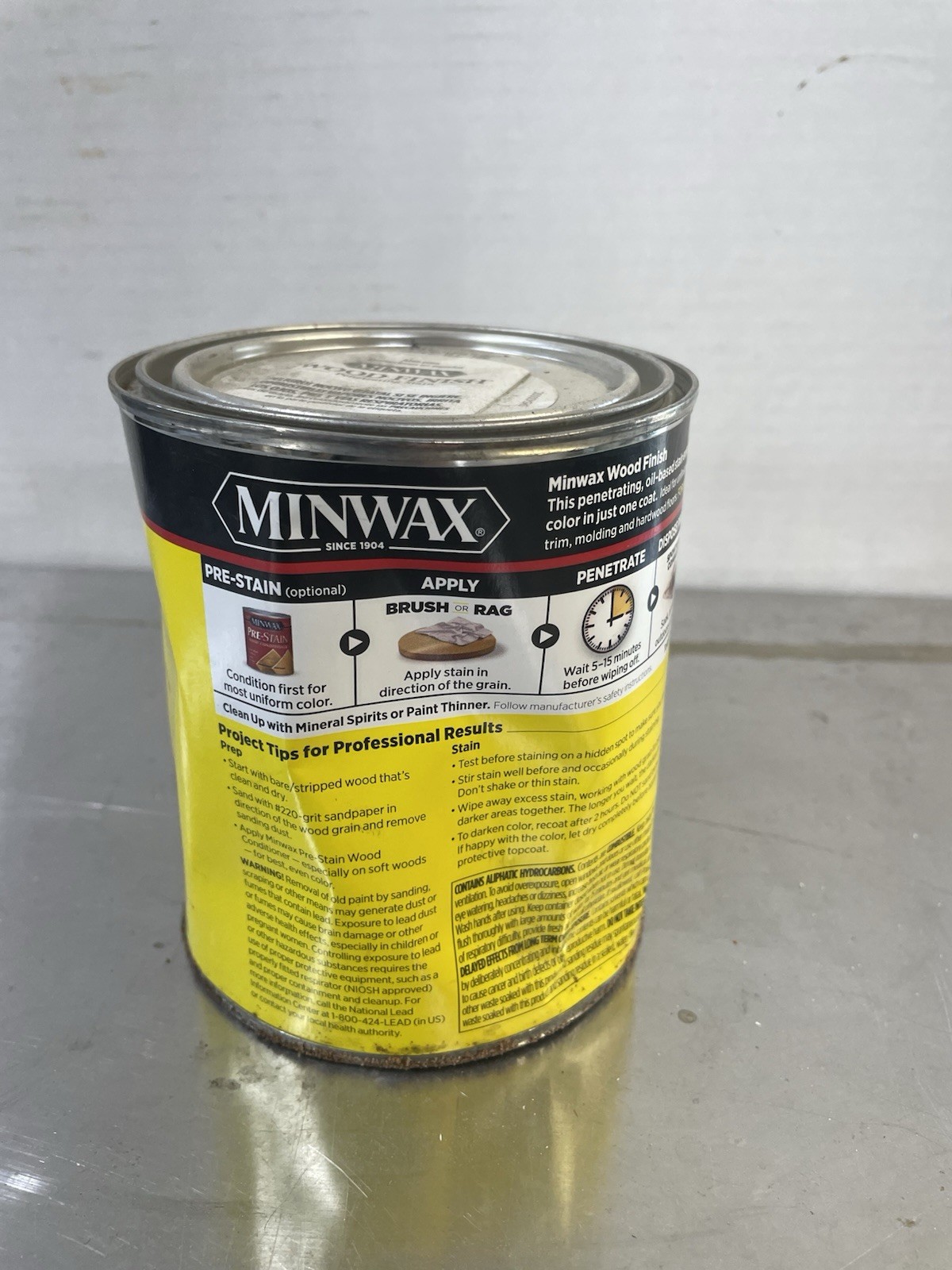 Minwax Wood Finishing Penetrating Stain English Chestnut233, 1 Quart, New Sealed