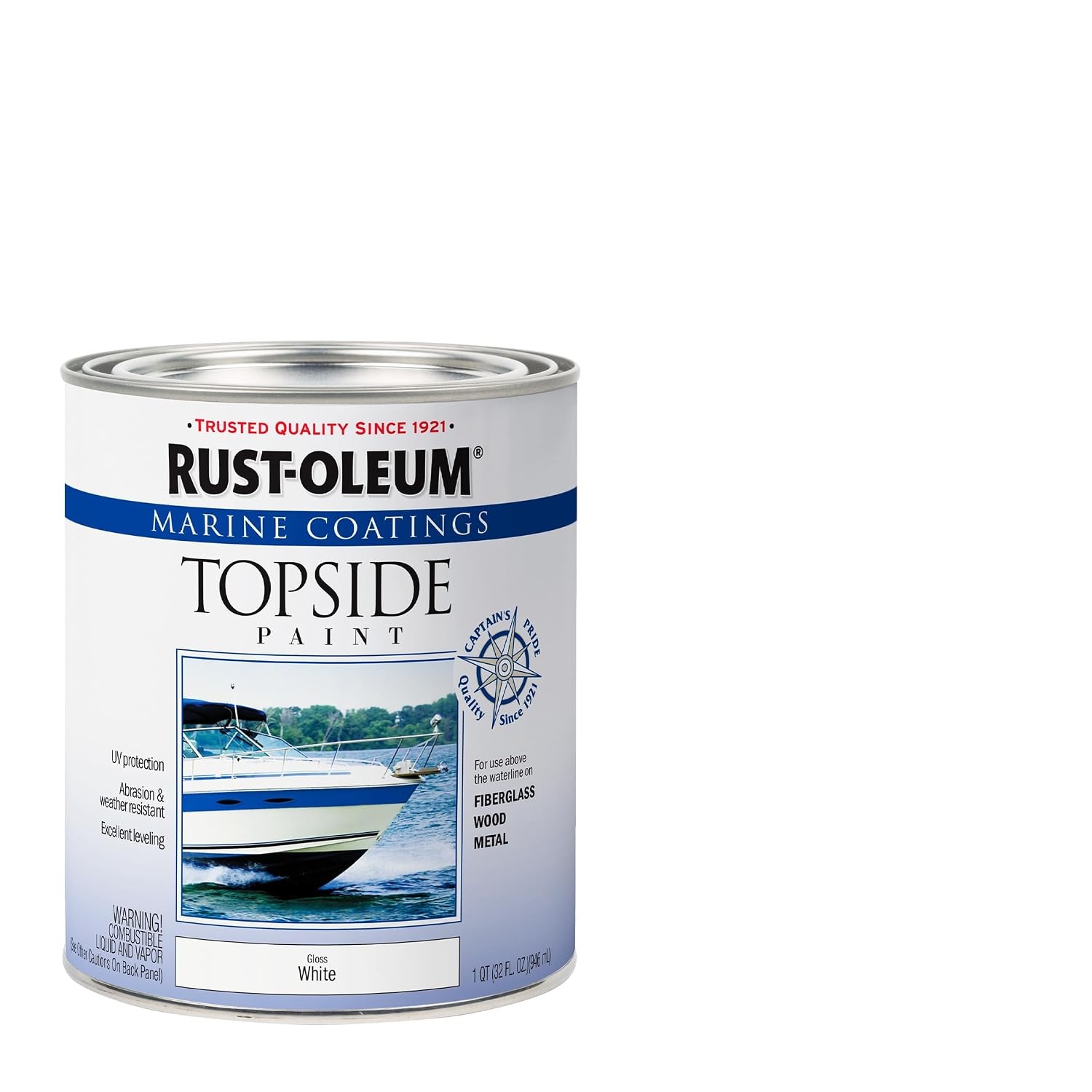 Rust Oleum Marine Paint Topside White Quart Marine Coatings Quart Size Paint